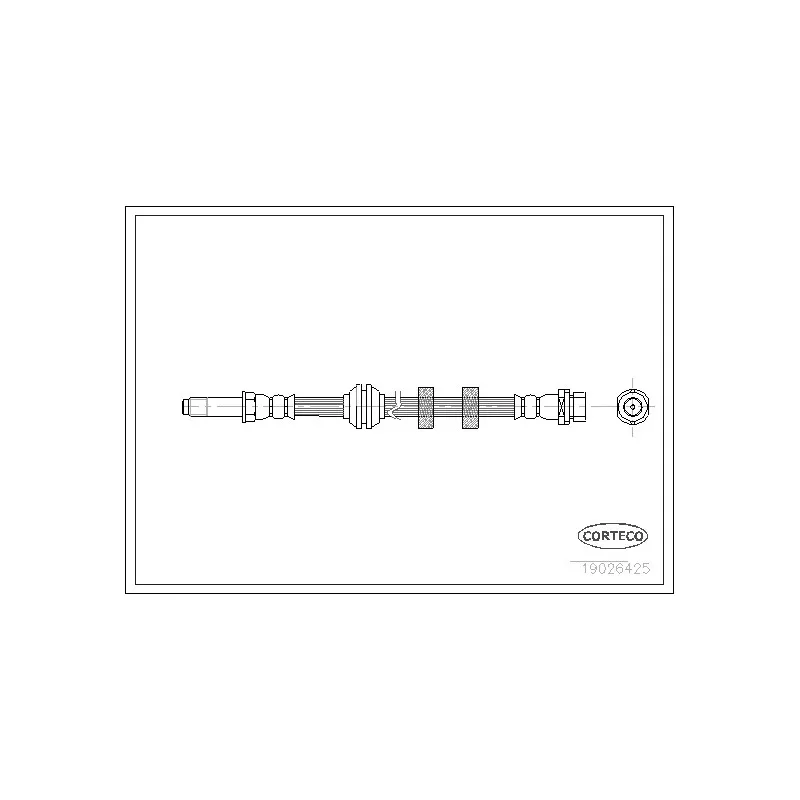 Flexible de frein CORTECO 19026425