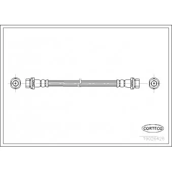 Flexible de frein CORTECO 19026426