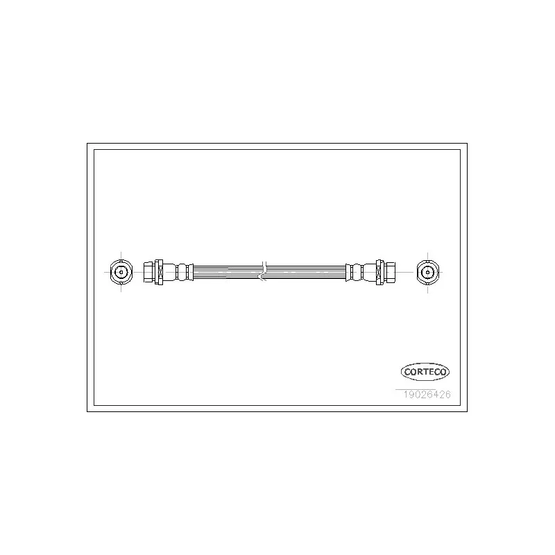Flexible de frein CORTECO 19026426