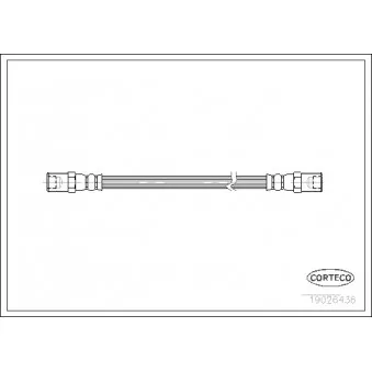 Flexible de frein CORTECO 19026436