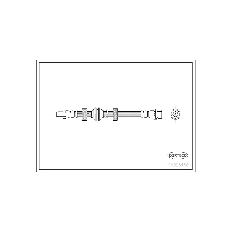 Flexible de frein CORTECO 19026460