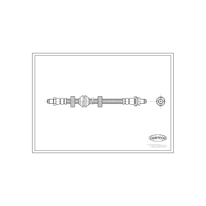 Flexible de frein CORTECO 19026461
