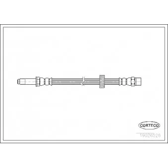 Flexible de frein CORTECO 19026526