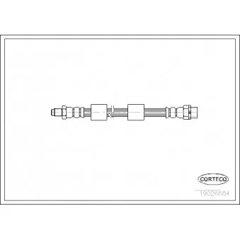 Flexible de frein CORTECO 19026684