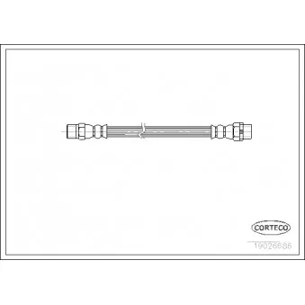 Flexible de frein CORTECO 19026686