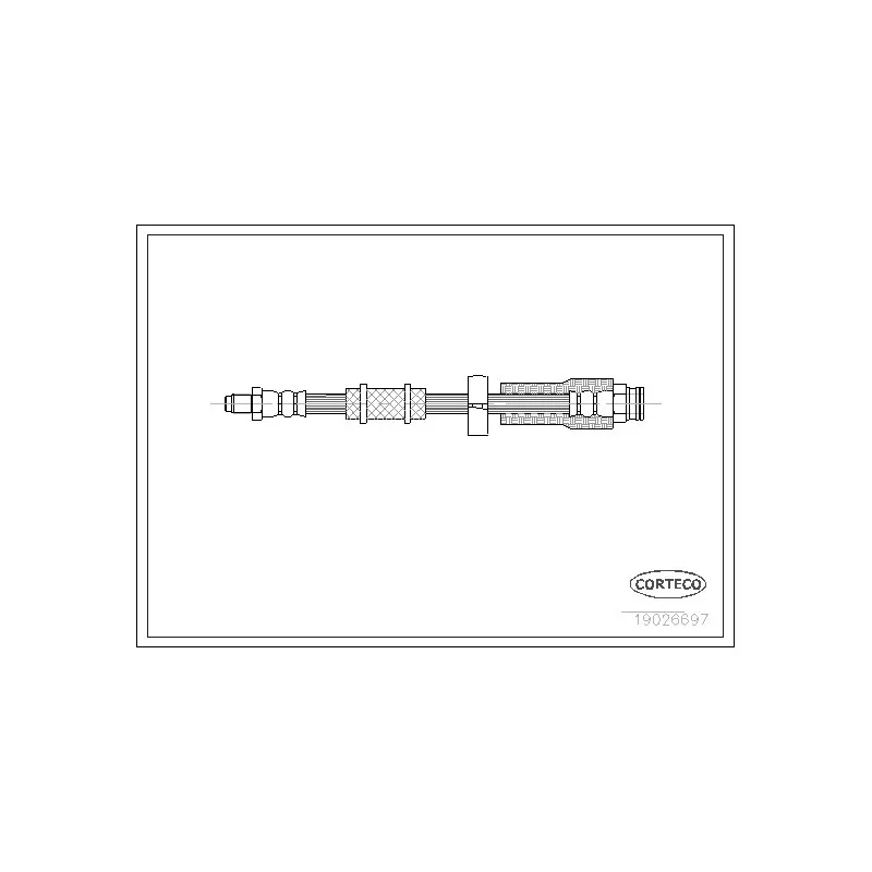 Flexible de frein CORTECO 19026697