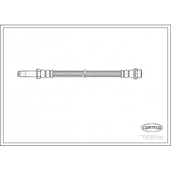 Flexible de frein CORTECO 19026705