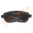Jeu de 4 plaquettes de frein avant Dr!ve+ DP1010.10.0013 - Visuel 2