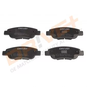 Jeu de 4 plaquettes de frein avant Dr!ve+ DP1010.10.0017