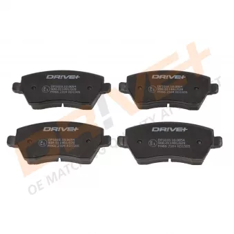 Jeu de 4 plaquettes de frein avant Dr!ve+ DP1010.10.0054