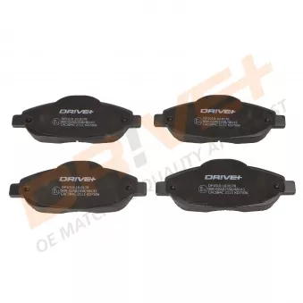 Jeu de 4 plaquettes de frein avant Dr!ve+ DP1010.10.0178