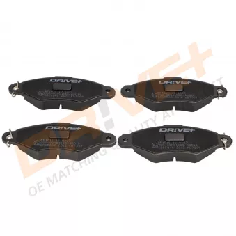 Jeu de 4 plaquettes de frein avant Dr!ve+ DP1010.10.0387