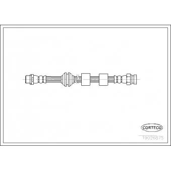 Flexible de frein CORTECO 19026875