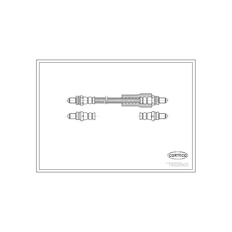 Flexible de frein CORTECO 19026905