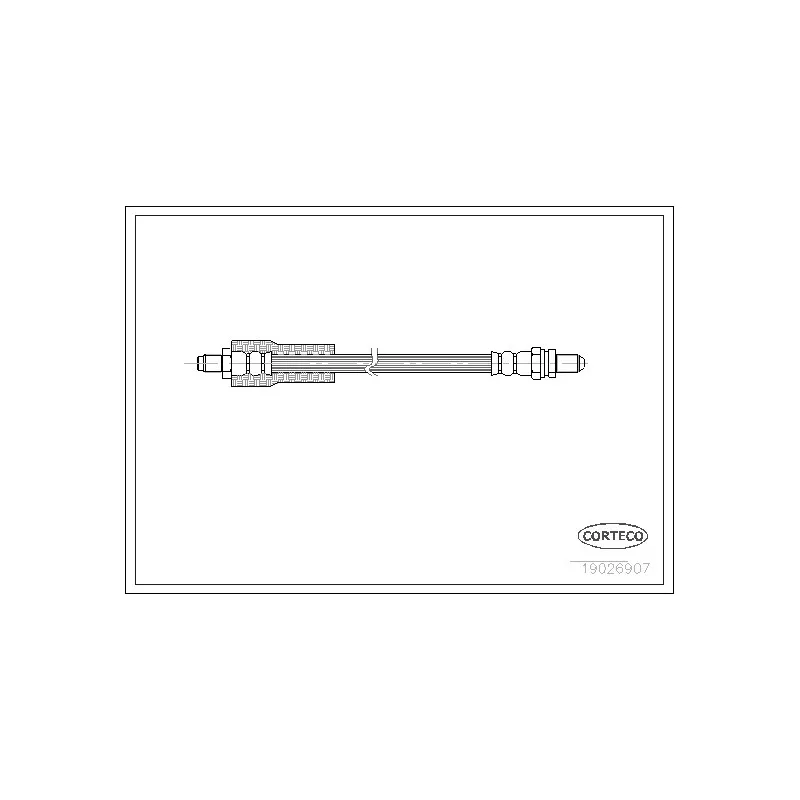 Flexible de frein CORTECO 19026907