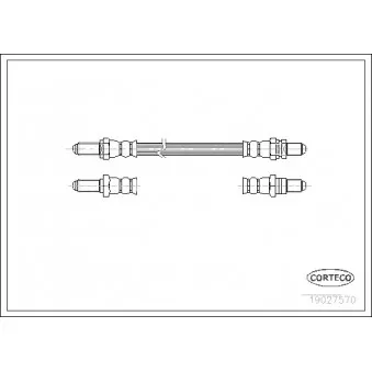 Flexible de frein CORTECO 19027570