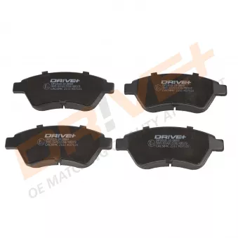 Jeu de 4 plaquettes de frein avant Dr!ve+ DP1010.10.0869