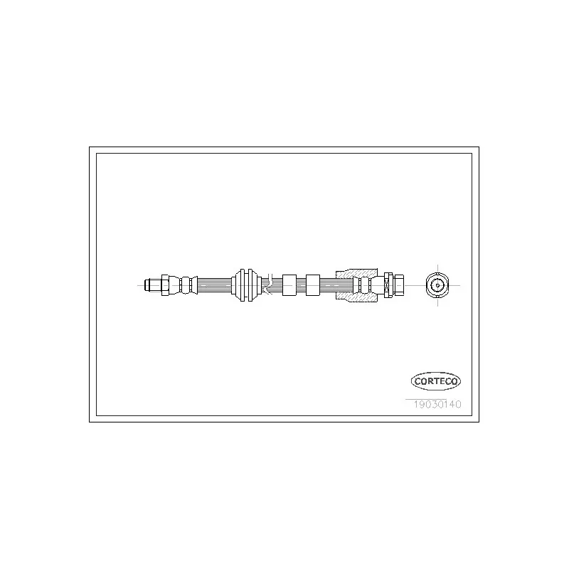 Flexible de frein CORTECO 19030140