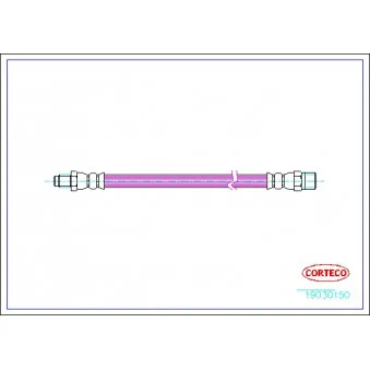 Flexible de frein CORTECO 19030150