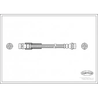 Flexible de frein CORTECO 19030302