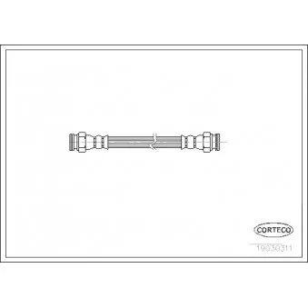 Flexible de frein CORTECO 19030311