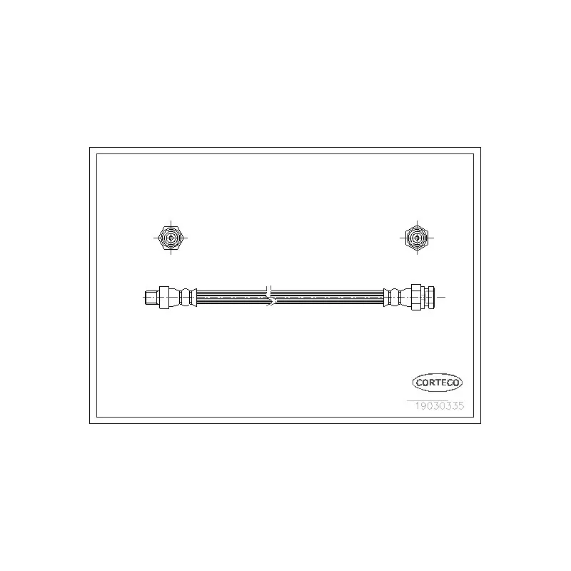 Flexible de frein CORTECO 19030335