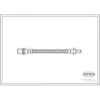 Flexible de frein CORTECO 19030346