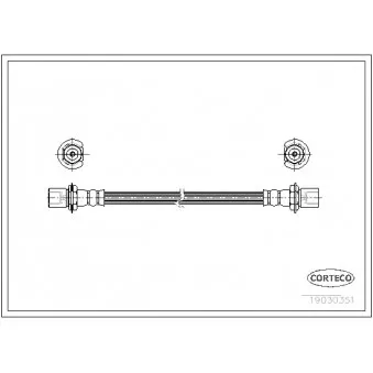 Flexible de frein CORTECO 19030351
