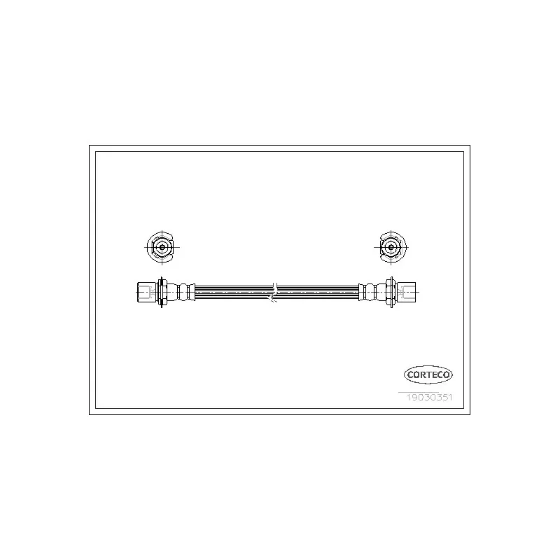 Flexible de frein CORTECO 19030351
