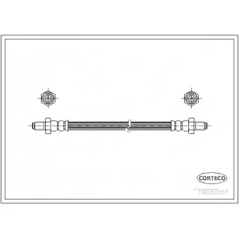 Flexible de frein CORTECO 19030357