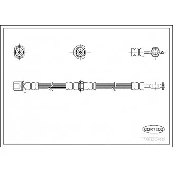 Flexible de frein CORTECO 19030482
