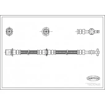 Flexible de frein CORTECO 19030485