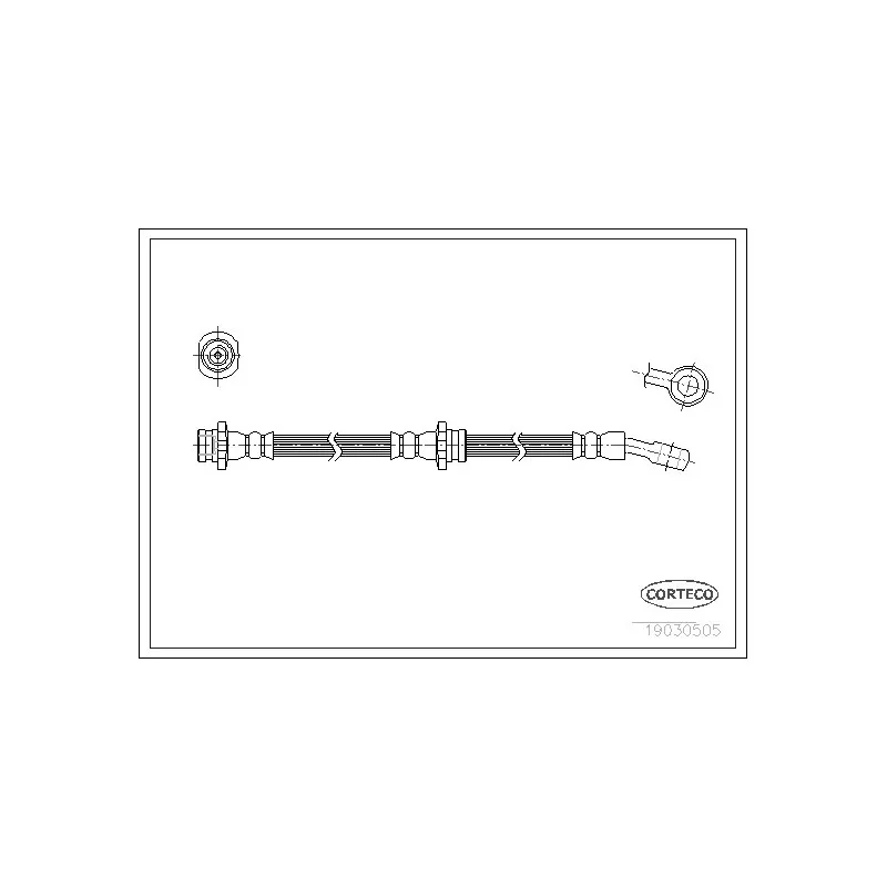Flexible de frein CORTECO 19030505