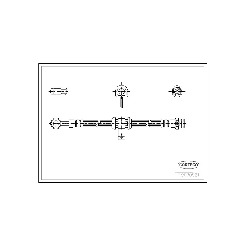 Flexible de frein CORTECO 19030521