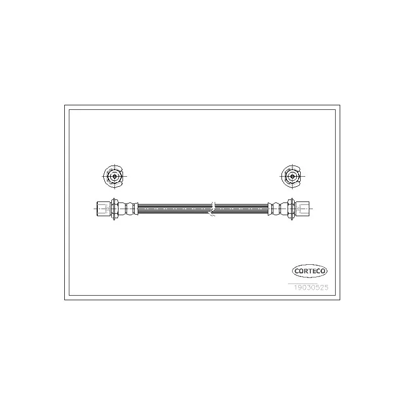 Flexible de frein CORTECO 19030525