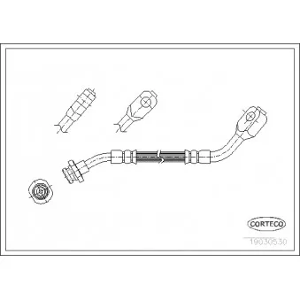 Flexible de frein CORTECO 19030530