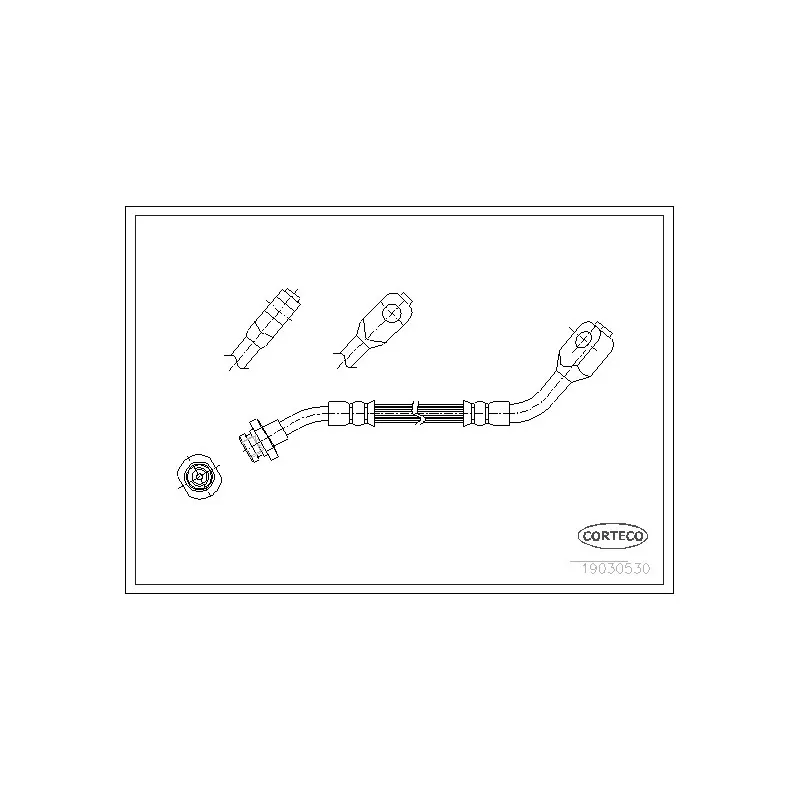 Flexible de frein CORTECO 19030530