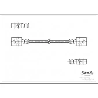 Flexible de frein CORTECO 19030533