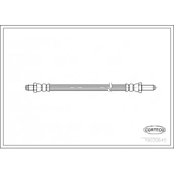 Flexible de frein CORTECO 19030645