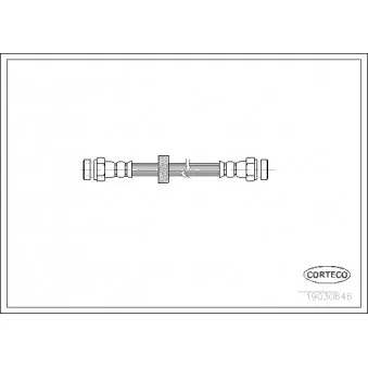 Flexible de frein CORTECO 19030646