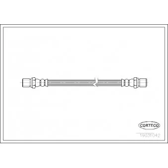 Flexible de frein CORTECO 19031042