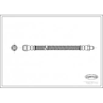 Flexible de frein CORTECO 19031170