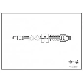 Flexible de frein CORTECO 19031192