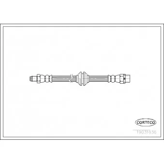 Flexible de frein CORTECO 19031636