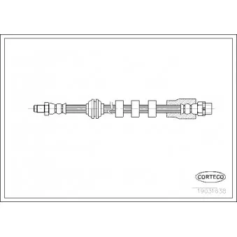 Flexible de frein CORTECO 19031638