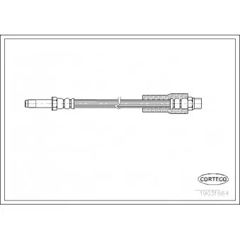 Flexible de frein CORTECO 19031664