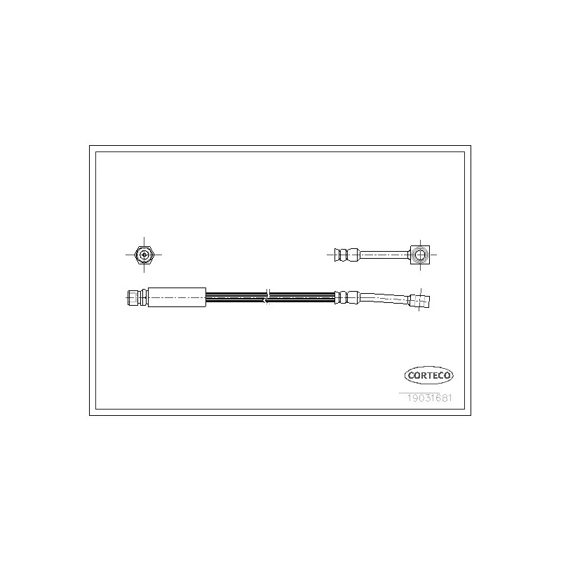 Flexible de frein CORTECO 19031681