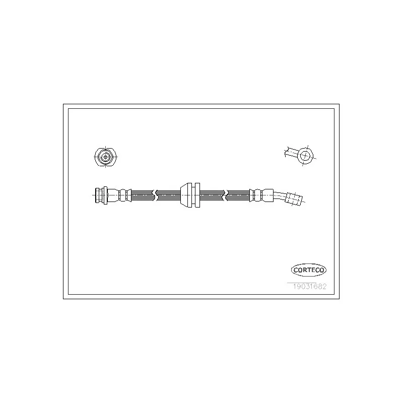 Flexible de frein CORTECO 19031682