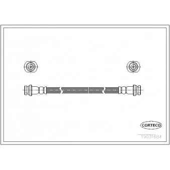 Flexible de frein CORTECO 19031684
