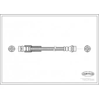 Flexible de frein CORTECO 19031686